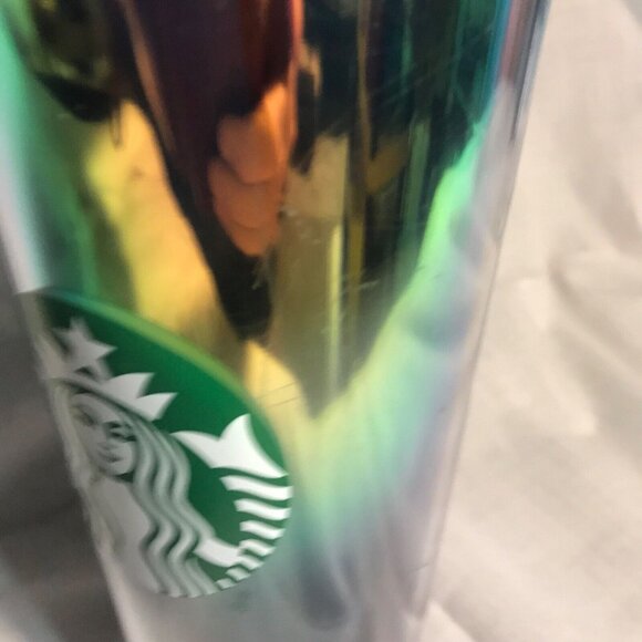 Starbucks Oil Slick Rainbow Iridescent Holographic Foil 24oz Tumbler - Picture 5 of 7